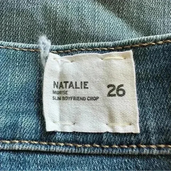 Hudson Natalie Midrise Slim Boyfriend Jeans Sz 26 - Picture 10 of 13
